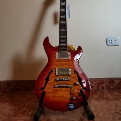 Cort M Custom Cherry Red Sunburst Electric Guitar image 1