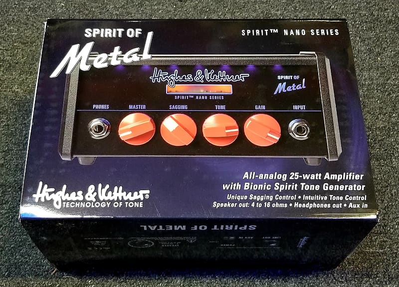Hughes & Kettner Spirit Nano Spirit of Metal 25-Watt Mini Guitar Amp Head image 1