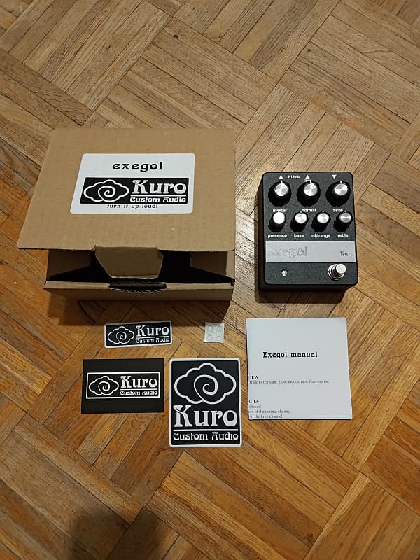 Kuro Custom Audio Exegol Sunn Model T preamp pedal 2023 - Black