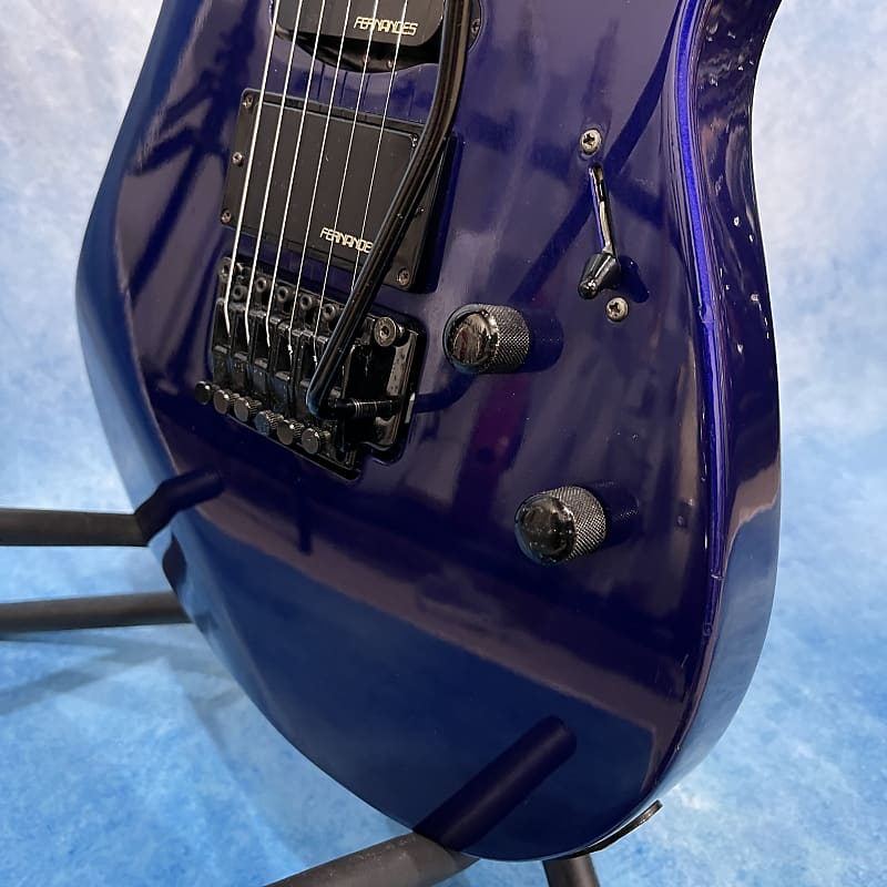 Fernandes FR-55 1990 Metallic Purple Locking Trem | Reverb
