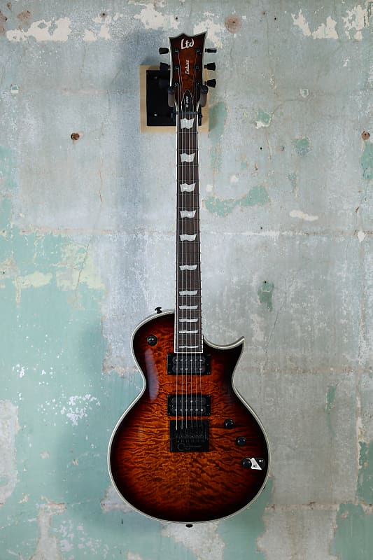 ESP LTD EC-1000 Evertune Electric Guitar - Dark Brown Sunburst image 1