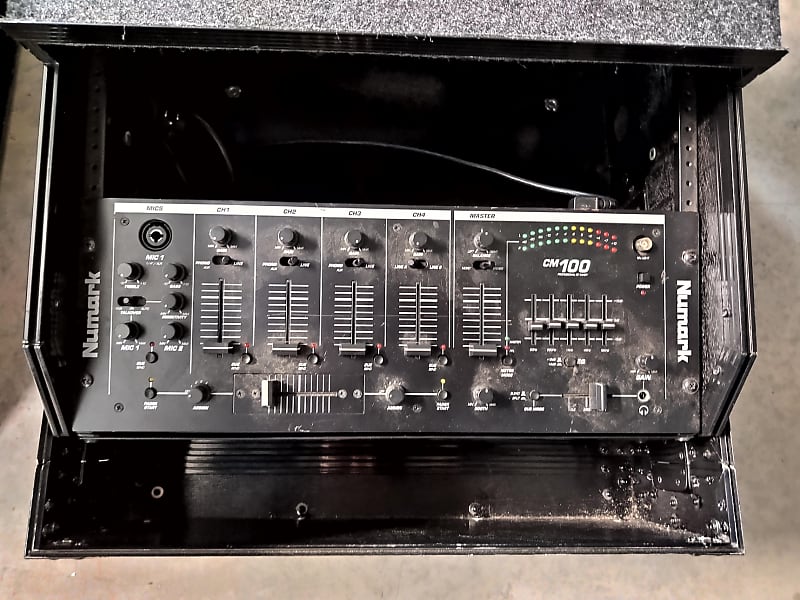 Numark CM100 1990's Black in Rack Mount Case | Reverb