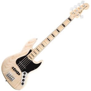Fender American Deluxe Jazz Bass V 5-String Electric Bass (Maple Fingerboard, Black) image 4