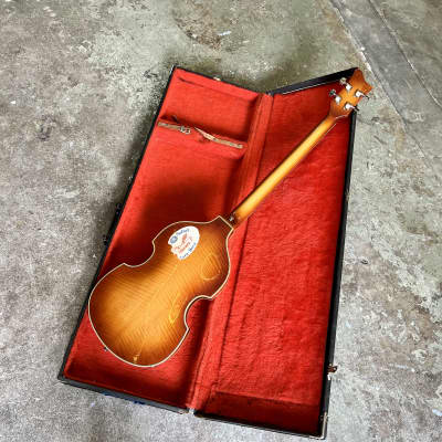LEFTY Höfner 500/1 violin bass c 1980 - Sunburst original vintage MIJ Japan fujigen hofner paul McCartney greco image 14