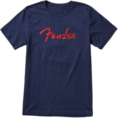 Fender Foil Spaghetti Logo T-Shirt - Large