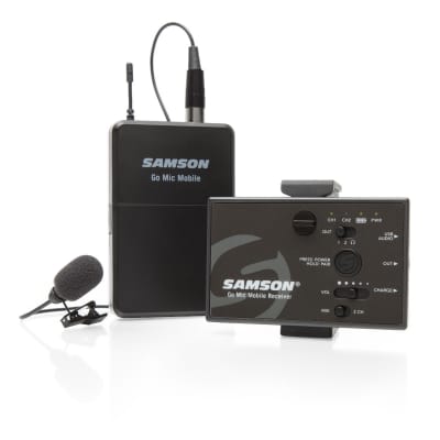 Samson SWGMMSLAV Go Mic Mobile Digital Lavalier Wireless Sysytem with LM8 Microphone  (GMM/PXD2) image 1