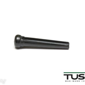 Graph Tech PP-2182-00 TUSQ Traditional Style Bridge Pin Set - Black with 2mm Paua Shell Dot Inlay (set of 6) image 2