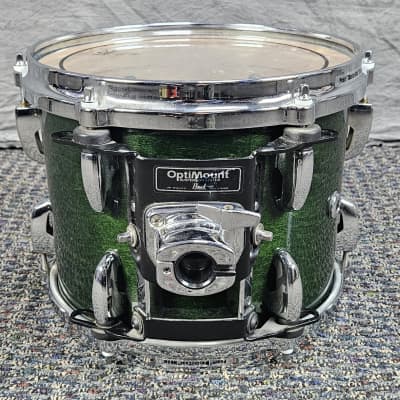 Pearl Masters Custom MMX Shell Kit 10-12-14-22 Late 1990s-Early 2000s - Emerald Green image 7
