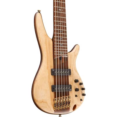 Ibanez SR1306E Premium 6-String Electric Bass Guitar Regular Natural image 5