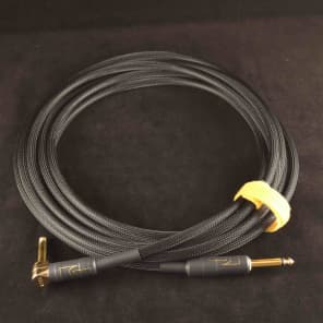 10 Foot Instrument Cable with Mogami 2524, G&H plugs, Techflex sleeving and Riptie wrap. image 1