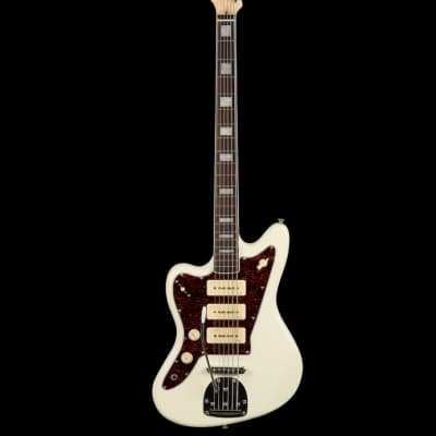 Revelation RJT-60B Vintage White Left Handed Electric Guitar/Bass for sale