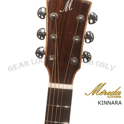 Merida Extreme Kinnara Solid sitka Spruce & Rosewood Electronic acoustic guitar image 9
