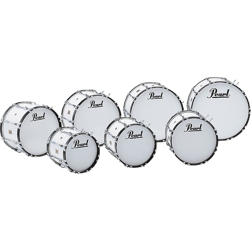 Pearl Competitor Marching Bass Drum Regular Midnight Black Reverb