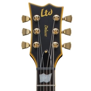 ESP LTD LEC1000VBLKLH EC-1000 Left-Handed Electric Guitar Vintage Black EC1000 image 5