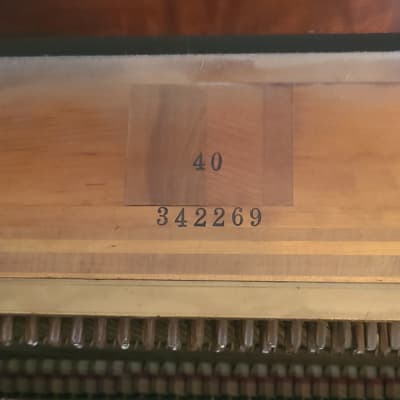 1953 Steinway Model F Walnut Console Upright Piano image 2