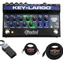 Radial Key-Largo 3-input Keyboard Mixer + Roland EV-5 Volume Pedal + Cables