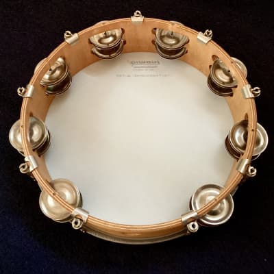 Ludwig 10” Tunable Wood Shell Tambourine Double-Row Jingles image 1