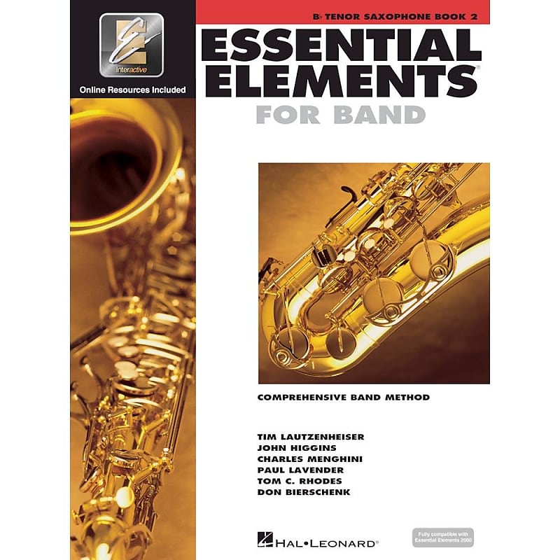 Hal Leonard Essential Elements for Band - Book 2 with EEi: Bb Tenor Saxophone image 1