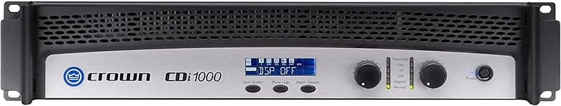 Crown CDi 1000 Two-Channel, 500-Watt @ 4Ω, 70V/140V Power Amplifier image 1