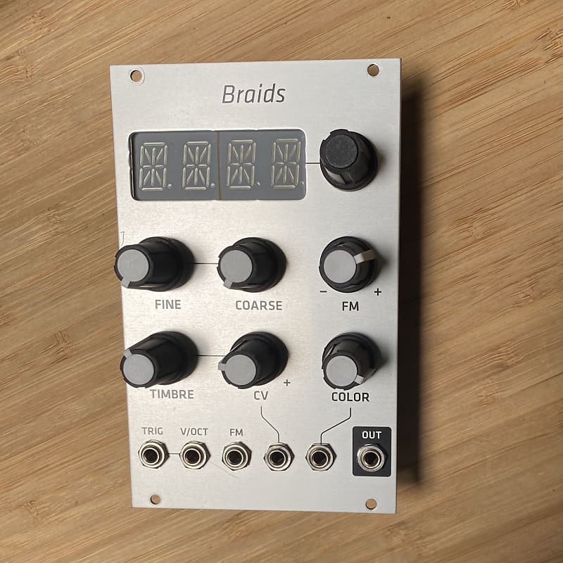 Mutable Instruments Braids Grayscale Panel Reverb