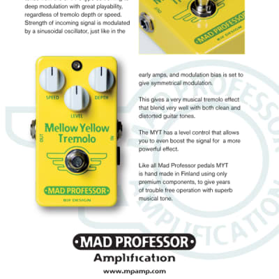 Mad Professor Mellow Yellow Tremolo image 2