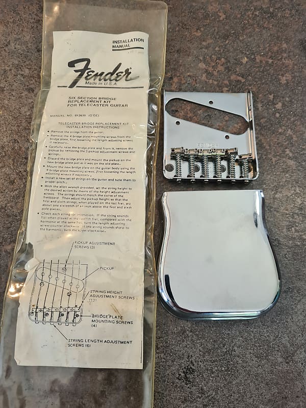 Fender Telecaster Bridge & ashtray cover 1970s - New old | Reverb UK