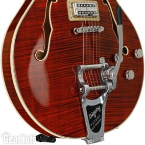 Gretsch G6609TDC Players Edition Broadkaster Center Block - Bourbon Stain  Bigsby Tailpiece image 2