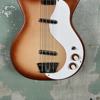 Mint Danelectro 59DC Long Scale Bass - Copper Burst image 2