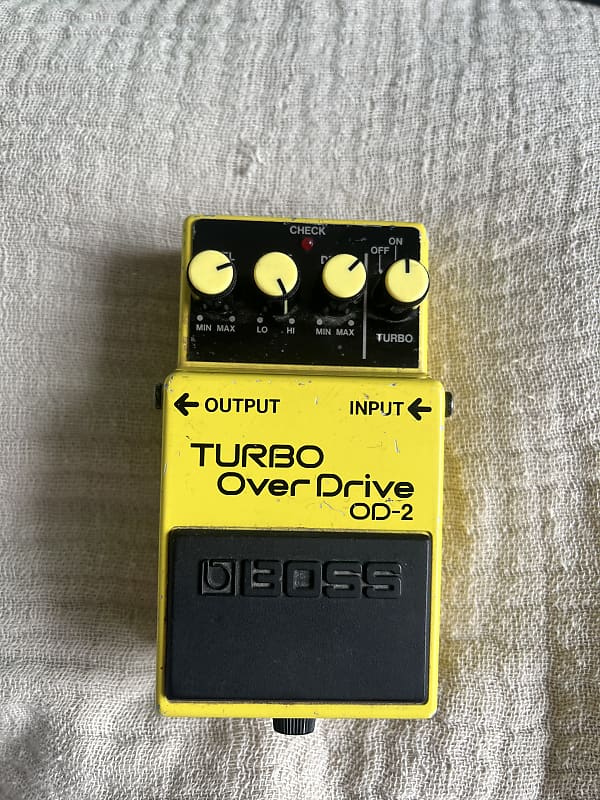 Boss OD-2 Turbo OverDrive (Black Label) 1988 - 1995 - Yellow image 1
