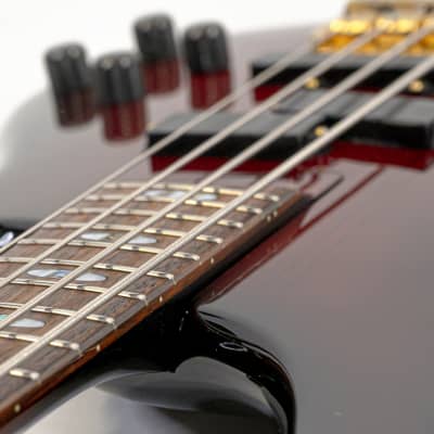 ’99 Ibanez Doug Wimbish Signature Soundgear Prestige Electric Bass w/ Reverse P and J Pickups, Active Electronics, Brass Nut image 5