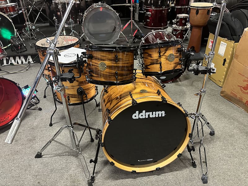 ddrum Limited "Dios" 5 piece Zebrawood drum set 2019 Reverb UK