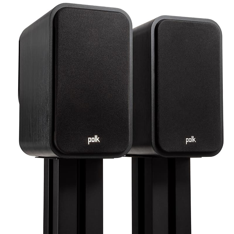 Polk Audio Signature Elite ES20 High-Resolution Large Bookshelf Loudspeaker, Black, Pair image 1