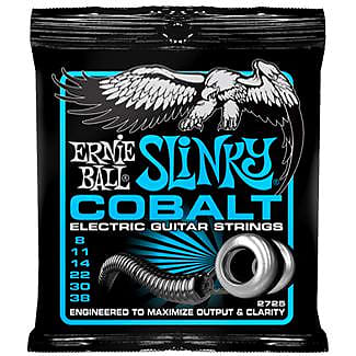 Ernie Ball Slinky Cobalt Electric Guitar Strings Extra Slinky image 1