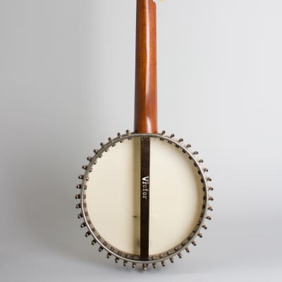 George C. Dobson  Victor Superior 40 bracket 5 String Banjo,  c. 1888, black gig bag case. image 2