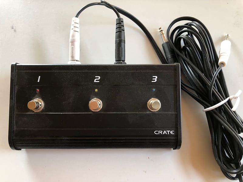 Crate 3Button Footswitch w/Cords Reverb