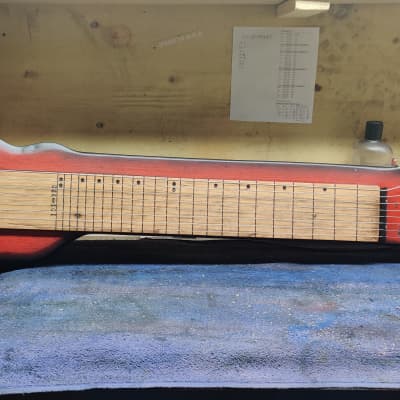 Cherry Red Burst - 8-String - Lap Steel Guitar - Satin Relic Finish - USA Made - C13th Tuning image 15