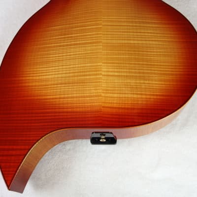 RARE 2008 D'Aquisto DA-TD Teardrop Acoustic Archtop Guitar (MIJ Aria / Terada) Cherry Sunburst, w/Case image 14