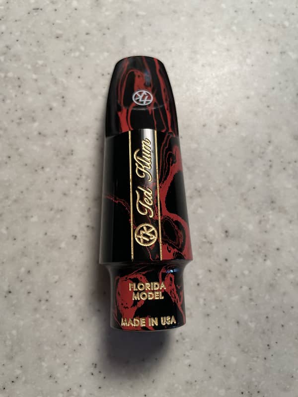 Ted Klum Tenor Saxophone Mouthpiece Red/Black Marbled Hard Reverb