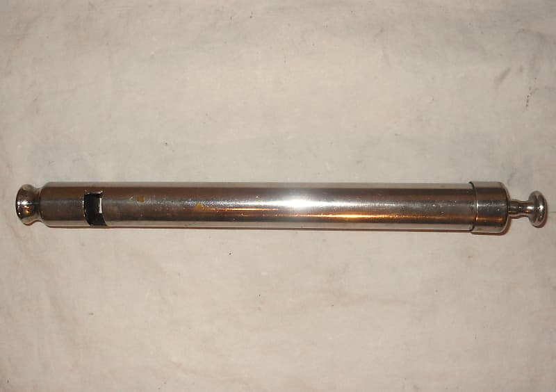 Ludwig & Ludwig Vintage 1912 Brass Slide Whistle w/Logos Reverb