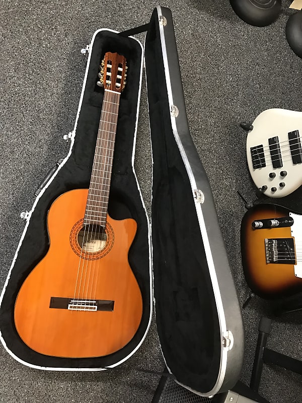 Alvarez AC60SC Classical Acoustic-Electric Guitar 2005 in good condition with original hard case key included. image 1