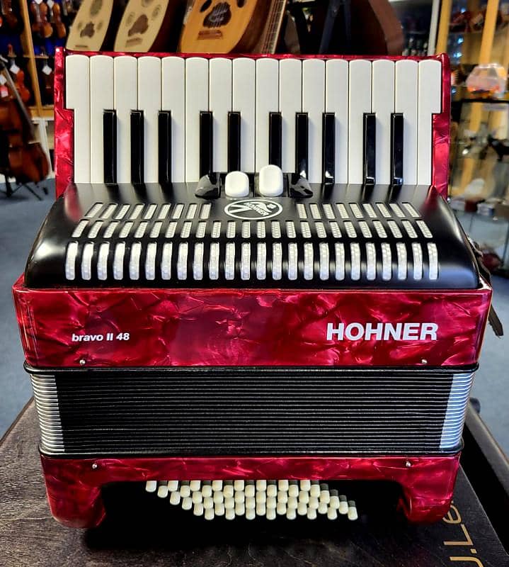 Hohner Bravo Ii 48 Bass Piano Accordion Reverb