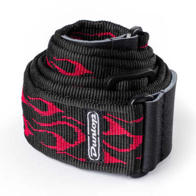 Dunlop - Flambe Red Guitar Strap! D3811RD *Make An Offer!* for sale