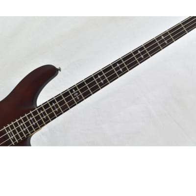 Schecter Omen-4 Electric Bass in Walnut Satin Finish image 6