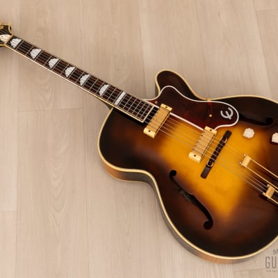 1955 Epiphone Zephyr Deluxe Regent Vintage Archtop Sunburst, Collector-Grade w/ Case image 14