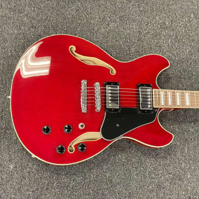 Ibanez AS73-TCD Artcore Semi Hollow Electric Guitar 2023 - Transparent Cherry Red image 3