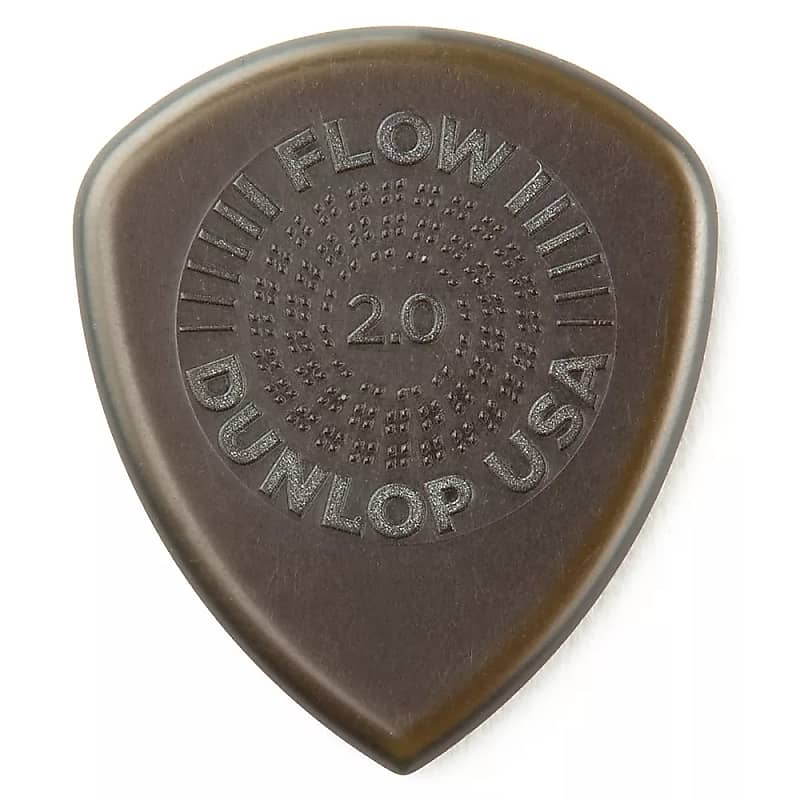 Dunlop 549P20 Flow Standard Grip 2mm Guitar Picks (6-Pack) image 1