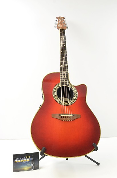 Ovation 1867 Legend Acoustic-Electric Guitar - Cherry