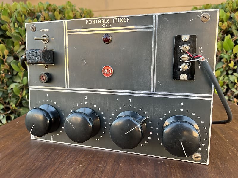 RCA OP7 OP6 1948 tube preamp mixer console mixing board Reverb