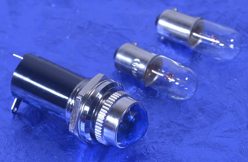 Blue Jewel Enclosed Pilot Light Assembly For Tube Amp Reverb