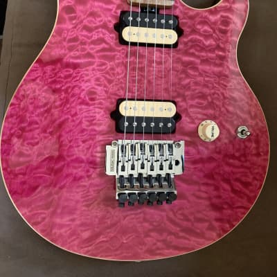 Ernie Ball Music Man Axis Tribute Translucent Pink | Reverb